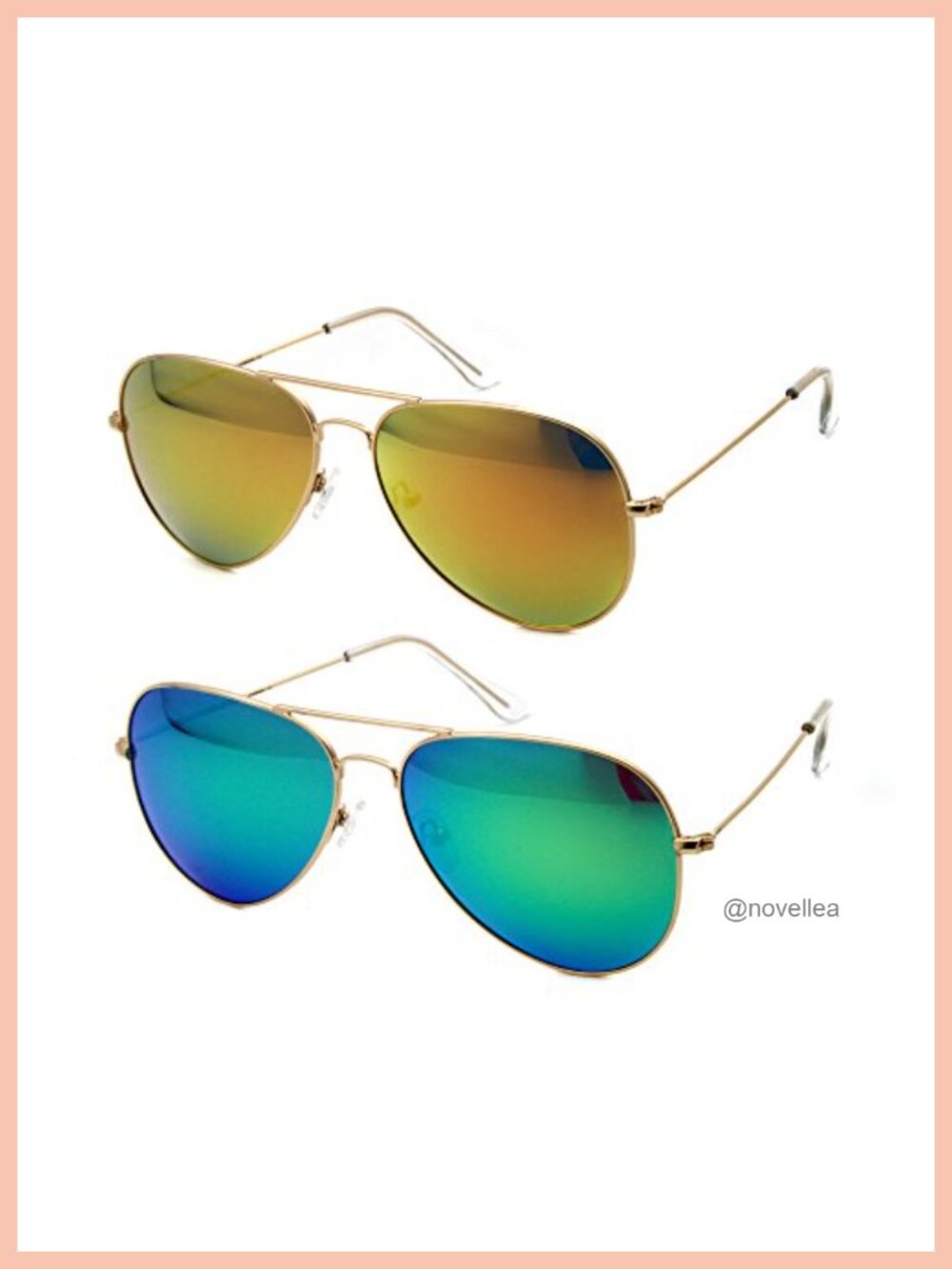 Oversized Aviator Sunglasses UV Protection Metal Frame Pilot Shades